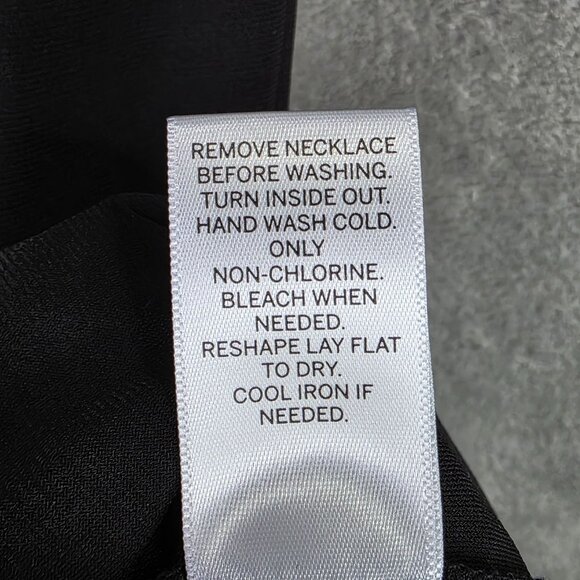 Womens Dressbarn Sleeveless Black Tank Dress Floral Round Neckline Polyester 16 - Picture 6 of 10